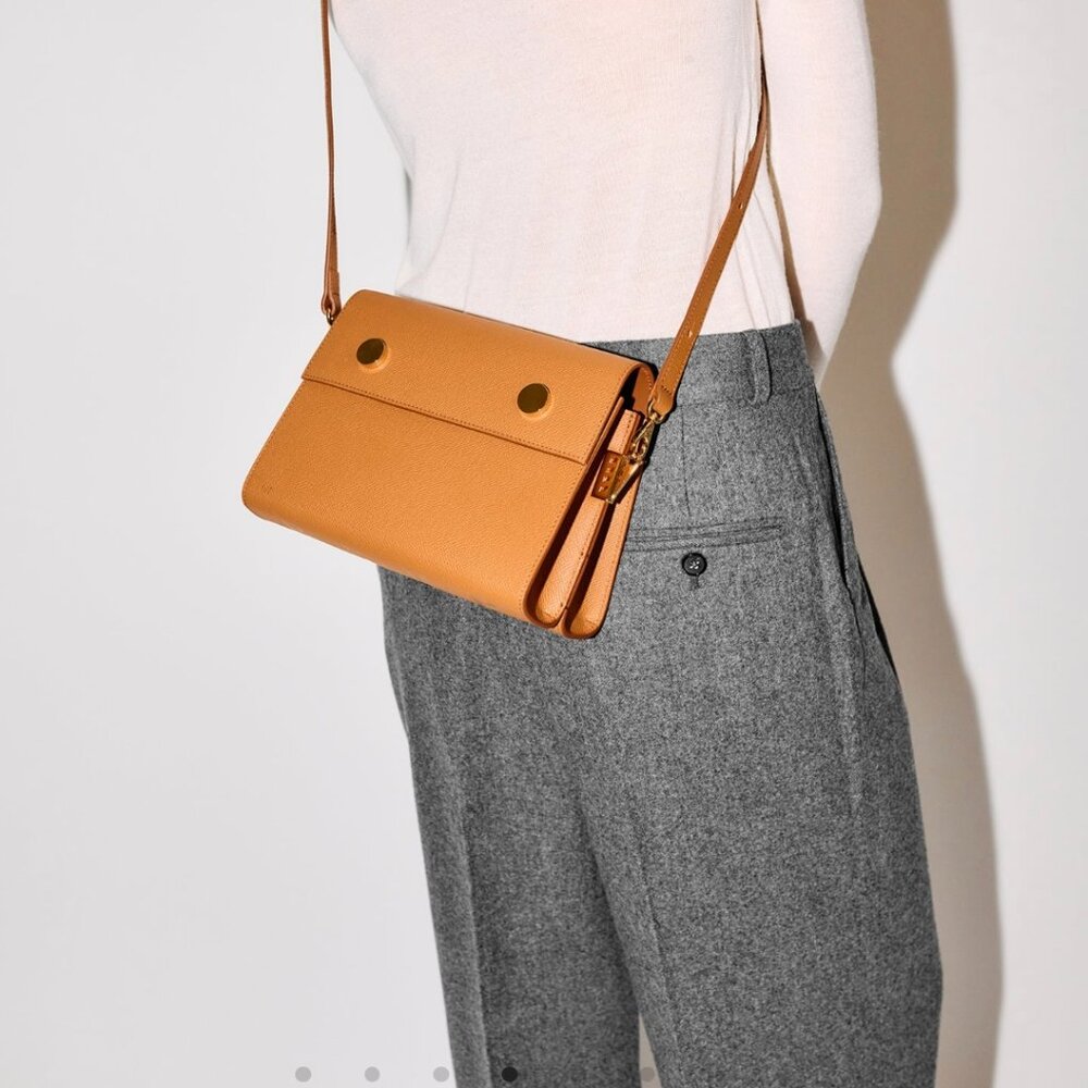 RSVP Paris Duo bag in grained cognac - Picture 3 of 16